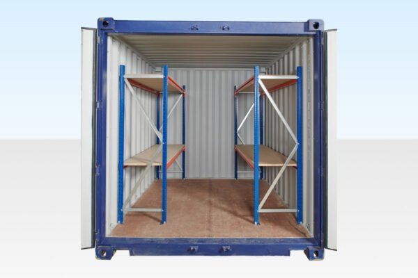 1050-2-Tier-Racking-for-10ft-Both-Sides-960x640-2-600x400-1.jpg Adjustable, Heavy Duty Three Tier Container Racking (Single Bay) - Image 1