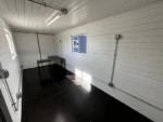 20ft 20’ Slate Gray Shiplap 120V Shipping Container Office Mini Split - Image 4