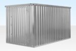 4M X 2.1M Flat Pack Container Store – Galvanised - Image 4