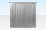 4M X 2.1M Flat Pack Container Store – Galvanised - Image 2