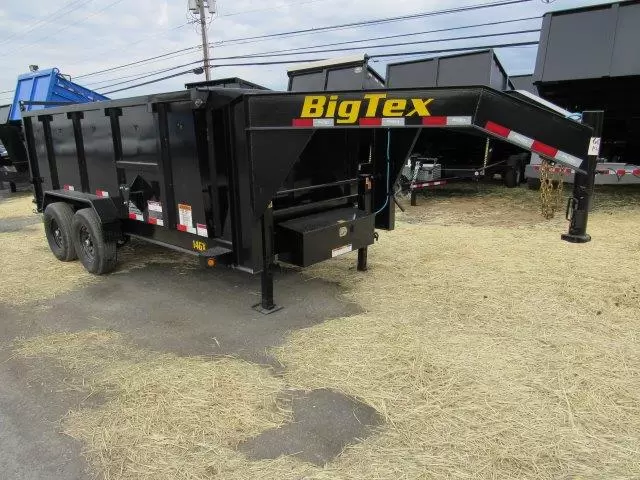 Big-Tex-7x14-Gooseneck-Dump-Trailer-14GX-Scissor-Lift-Solid-Steel-Side-Extensions-3.webp Big Tex 7 x 14 Gooseneck Dump Trailer Solid High Sides - Image 1