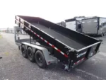 BWise 7 x 18 Gooseneck Tri-Axle Dump Trailer – Hydraulic Jacks - Image 8