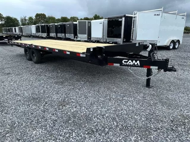 Cam-Superline-8.5x24-Deckover-Equipment-Trailer-Flat-Deck-8-Slide-Out-Ramps-14K-GVW-2.webp CAM Superline 8.5 x 24 Deckover Equipment Trailer Slide Out Ramps - Image 1