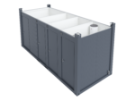20′ Toilet Container, three standard and one barrier-free toilet, premium - Image 2